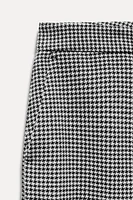 HOUNDSTOOTH WIDE LEG PANTS