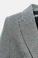 SHORT HOUNDSTOOTH BLAZER