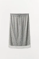 SKIRT WITH SEQUINS