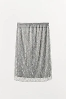 SKIRT WITH SEQUINS