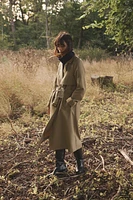 LONG BELTED TRENCH COAT