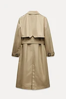 LONG BELTED TRENCH COAT