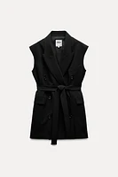 BELTED VEST DRESS ZW COLLECTION