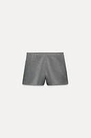 METALLIC THREAD WRAP SKORT