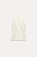 STRUCTURED PEPLUM TOP ZW COLLECTION