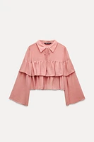 RUFFLED BLOUSE