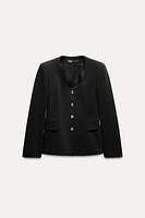 ROUND NECK BLAZER