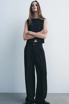 STRAIGHT LEG PANTS WITH DARTS ZW COLLECTION