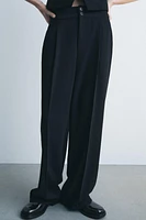 STRAIGHT LEG PANTS WITH DARTS ZW COLLECTION