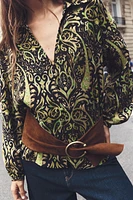 FLOWY PRINTED SHIRT