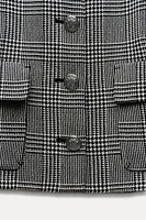 SHORT HOUNDSTOOTH BLAZER