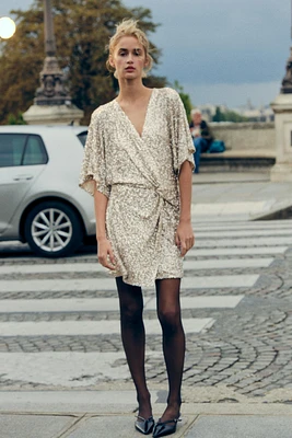 SEQUIN MINI DRESS