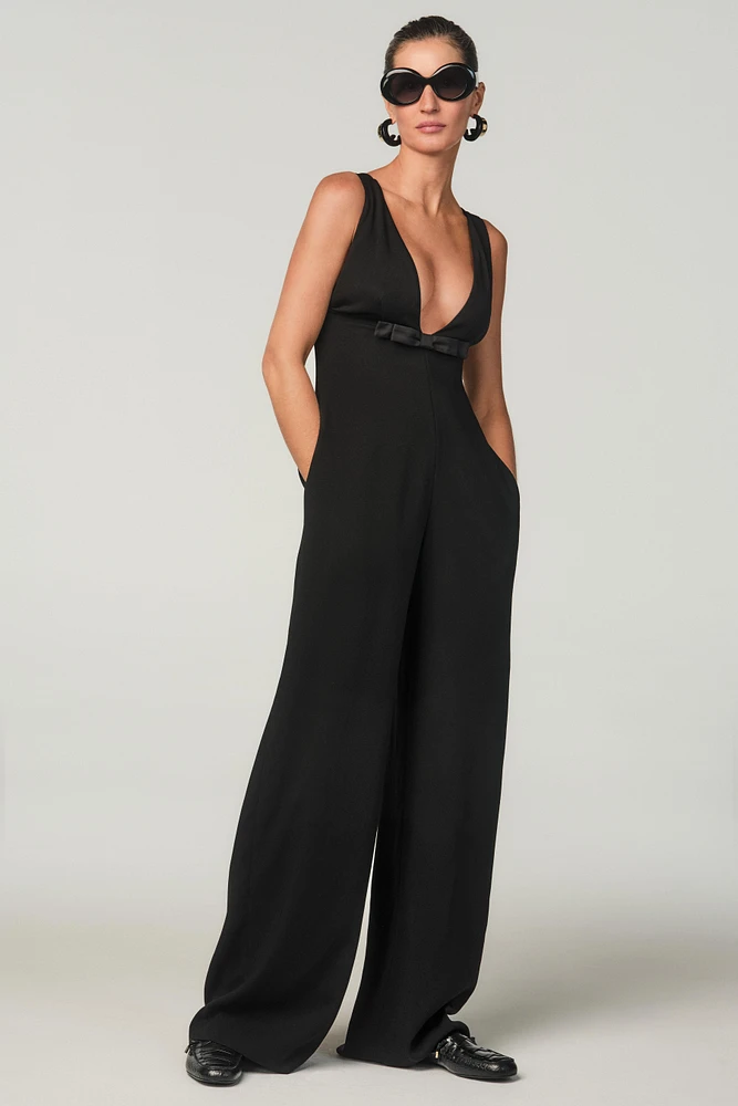 LONG JUMPSUIT WITH BOW X STEFANO PILATI