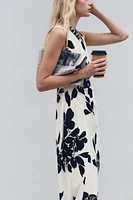 PRINTED MIDI DRESS