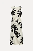 PRINTED MIDI DRESS