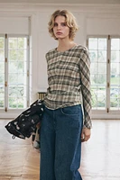 PLAID TOP ZW COLLECTION