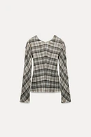 PLAID TOP ZW COLLECTION