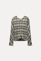 PLAID TOP ZW COLLECTION