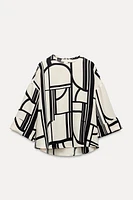 GEOMETRIC PRINTED BLOUSE