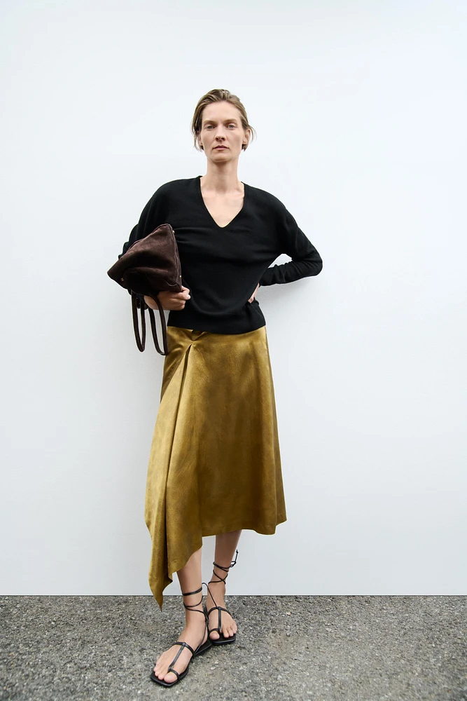 ASYMMETRIC FLOWY SKIRT ZW COLLECTION