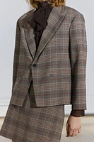 CHECKERED BLAZER ZW COLLECTION