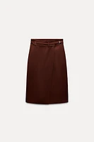 SLITS MIDI SKIRT ZW COLLECTION