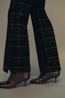 STRAIGHT FIT PLAID PANTS