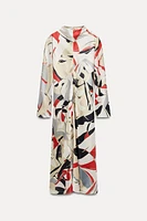 PRINTED MIDI DRESS ZW COLLECTION