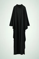 LONG BATWING SLEEVE CAPE DRESS