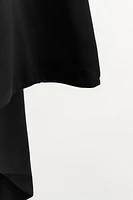 LONG BATWING SLEEVE CAPE DRESS