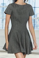 HERRINGBONE GODETS DRESS ZW COLLECTION