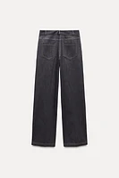 TOPSTITCHING BOOTCUT PANTS