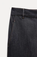 TOPSTITCHING BOOTCUT PANTS