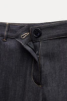 TOPSTITCHING BOOTCUT PANTS