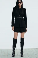 STRUCTURED BELTED JACKET