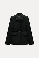 STRUCTURED BELTED JACKET