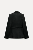 STRUCTURED BELTED JACKET