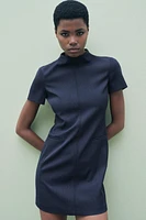 PINSTRIPE SHORT DRESS ZW COLLECTION