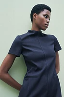 PINSTRIPE SHORT DRESS ZW COLLECTION