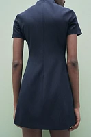 PINSTRIPE SHORT DRESS ZW COLLECTION