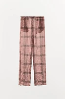 PLAID PANTS