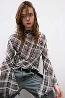 ASYMMETRIC CHECKERED TOP