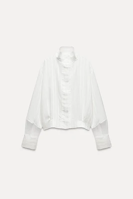 COMBINATION ORGANZA SHIRT ZW COLLECTION