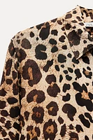 ZW COLLECTION ANIMAL PRINT SHIRT