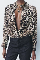 ZW COLLECTION ANIMAL PRINT SHIRT