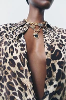 ZW COLLECTION ANIMAL PRINT SHIRT