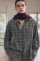 OVERSIZED CHECKERED SHIRT ZW COLLECTION