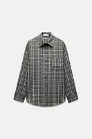 OVERSIZED CHECKERED SHIRT ZW COLLECTION