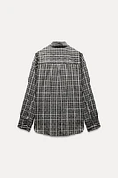 OVERSIZED CHECKERED SHIRT ZW COLLECTION