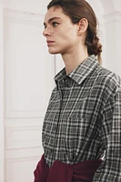 OVERSIZED CHECKERED SHIRT ZW COLLECTION